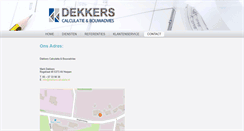 Desktop Screenshot of dekkerscalculatie.nl