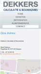 Mobile Screenshot of dekkerscalculatie.nl